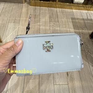 Tory Burch Britten Zip Card Case 175855 Calf Leather $160